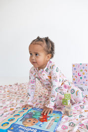 Dream Big Little Co x CoComelon JJ RAINBOW CHECKERS DREAM ROMPER