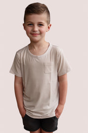 TOTALLY TAN RIB DREAM POCKET TEE