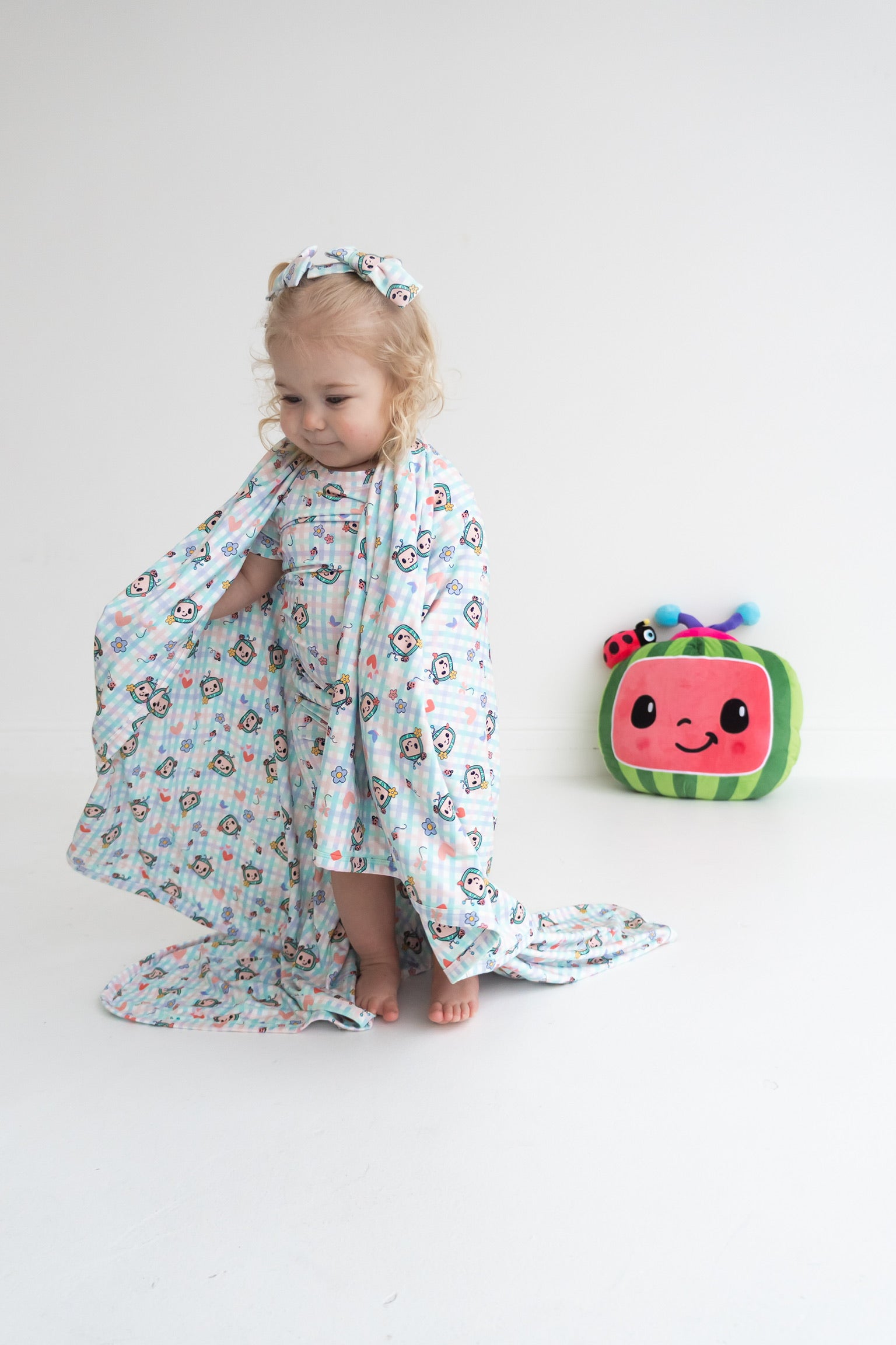 Dream Big Little Co x CoComelon SPRINGTIME MELON DREAM SHORT SET