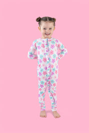 VIOLET FIELDS DREAM RUFFLE ROMPER