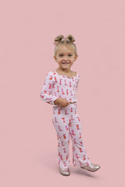 EXCLUSIVE YEE HAW HOLLIE DREAM SMOCKED FLARE SET