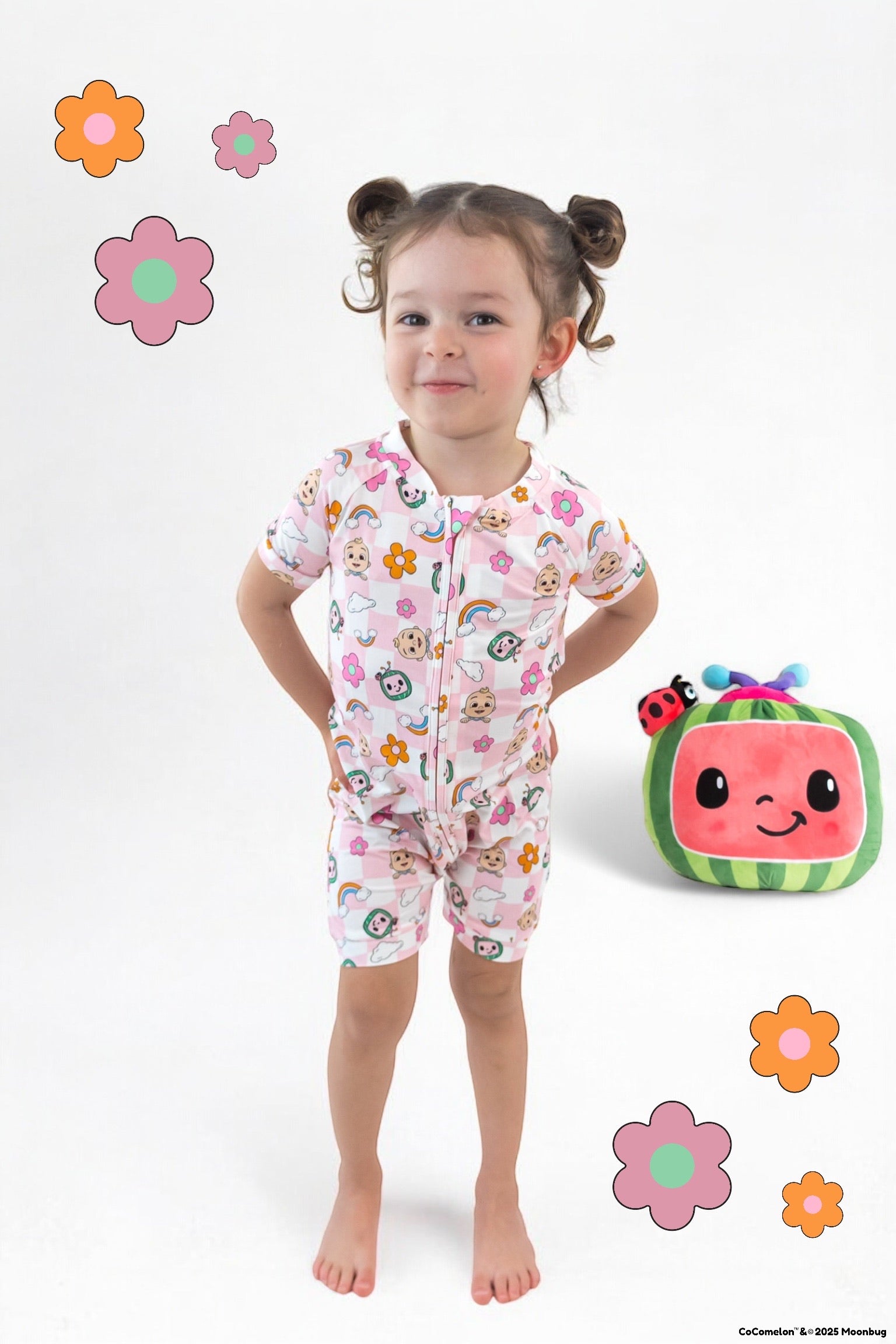 Dream Big Little Co x CoComelon JJ RAINBOW CHECKERS DREAM SHORTIE