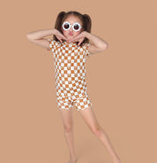 EXCLUSIVE SANDY BEACH CHECKERS DREAM SHORT SET
