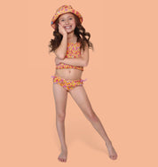 SHELLO SUMMER DREAM SMOCKED TANKINI TWO PIECE SWIM SUIT