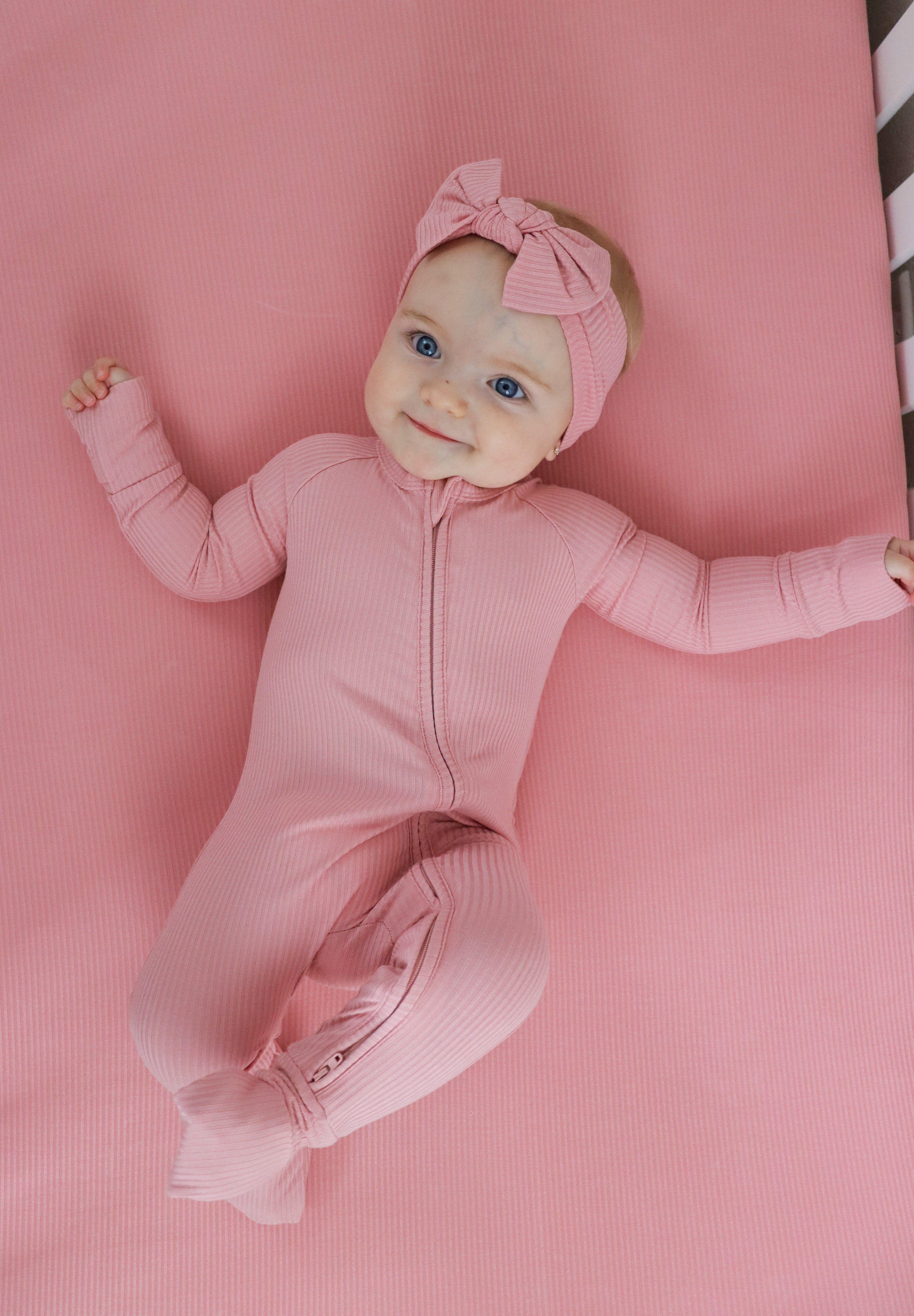 MAUVE RIB DREAM ROMPER