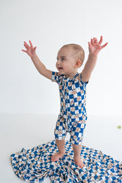 Dream Big Little Co x CoComelon  JJ STARRY NIGHT CHECKERS DREAM SHORTIE