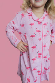 FLOCKING FLAMINGOS GIRL'S DREAM GOWN