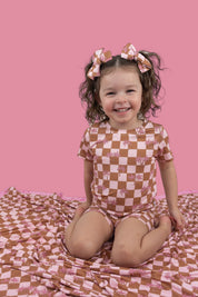 EXCLUSIVE SUNSET BEACH CHECKERS DREAM SHORT SET