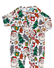 Bamboo Zip Romper | Christmas Vibes