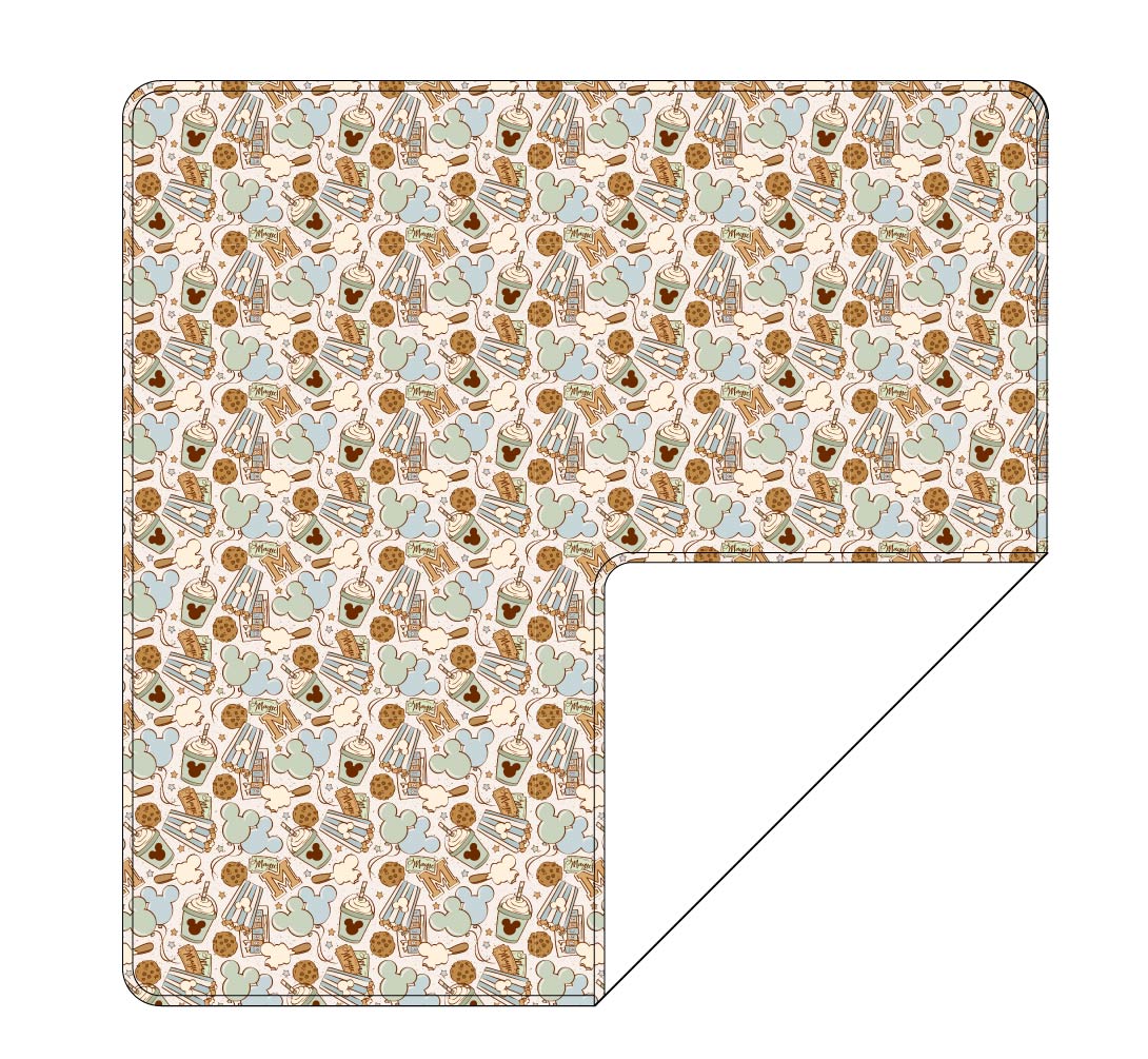(preorder) Snacks, Blue | Lightweight Blanket
