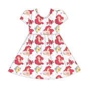 Coral Cutie - Skater Dress