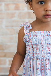 Caroline - Smocked Diaper Dress Set
