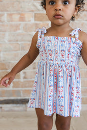 Caroline - Smocked Diaper Dress Set