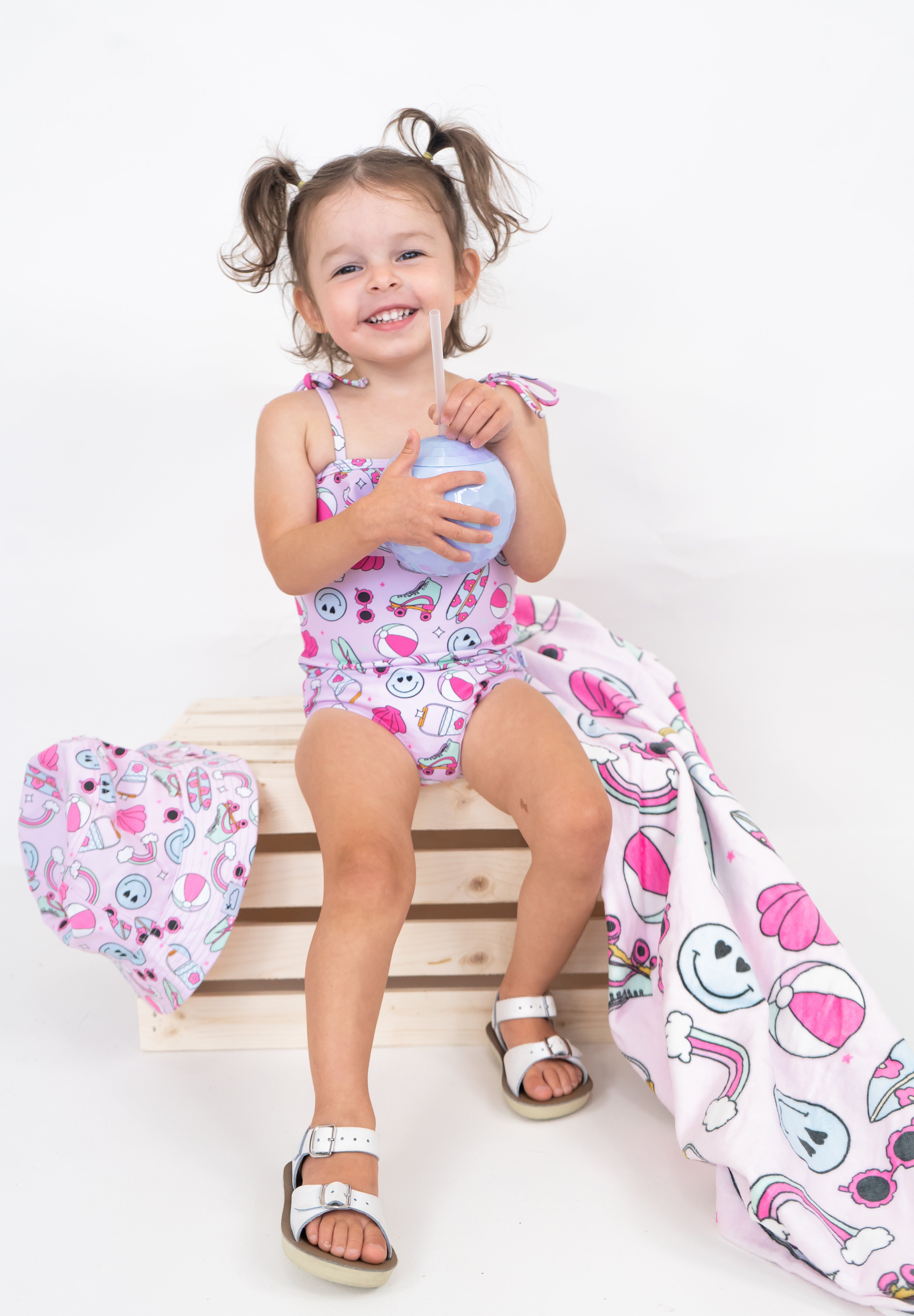 EXCLUSIVE BEACHIN’ IT WITH BRYNNLEIGH DREAM SPAGHETTI ONE PIECE SWIM SUIT