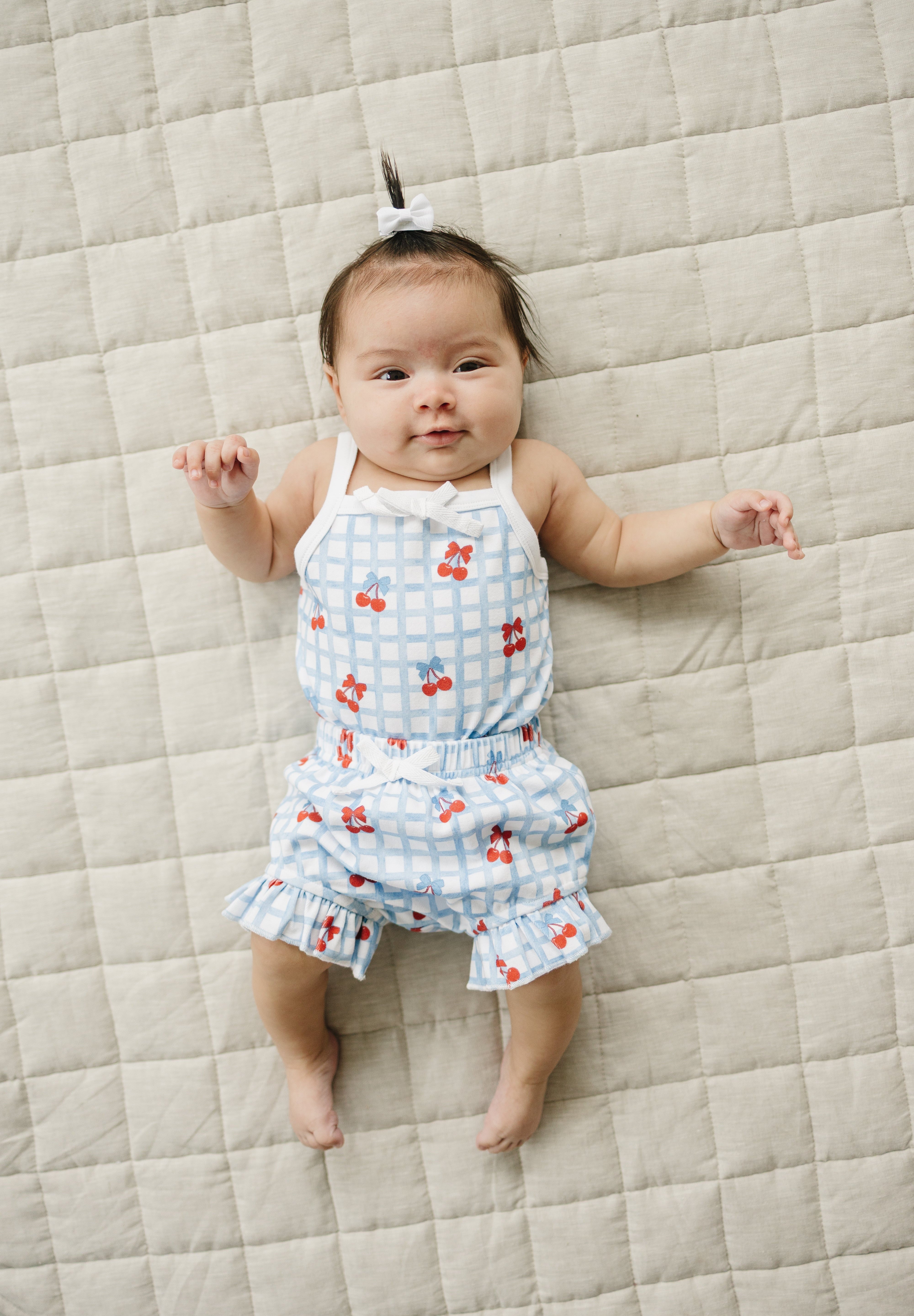 Shorts Set | Gingham Cherry