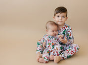 Bamboo Zip Romper | Christmas Vibes