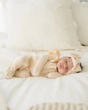 Organic Zip Footie Set | Vanilla