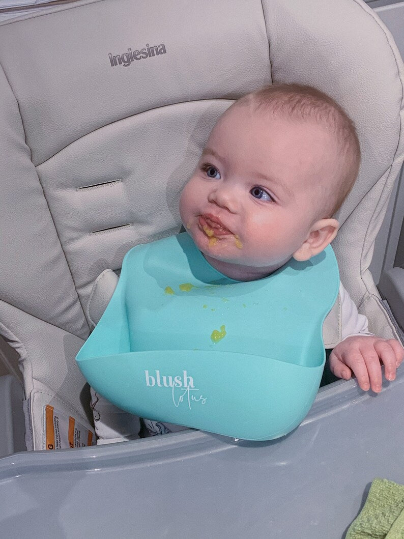 Blush Lotus Silicone Bib