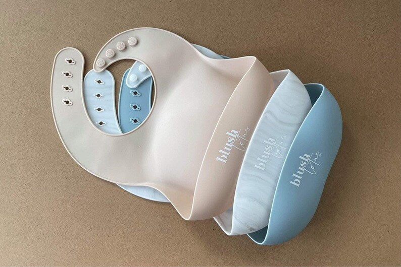 Blush Lotus Silicone Bib