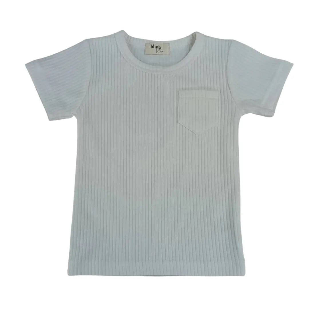 Drew Pocket Tee | Snow