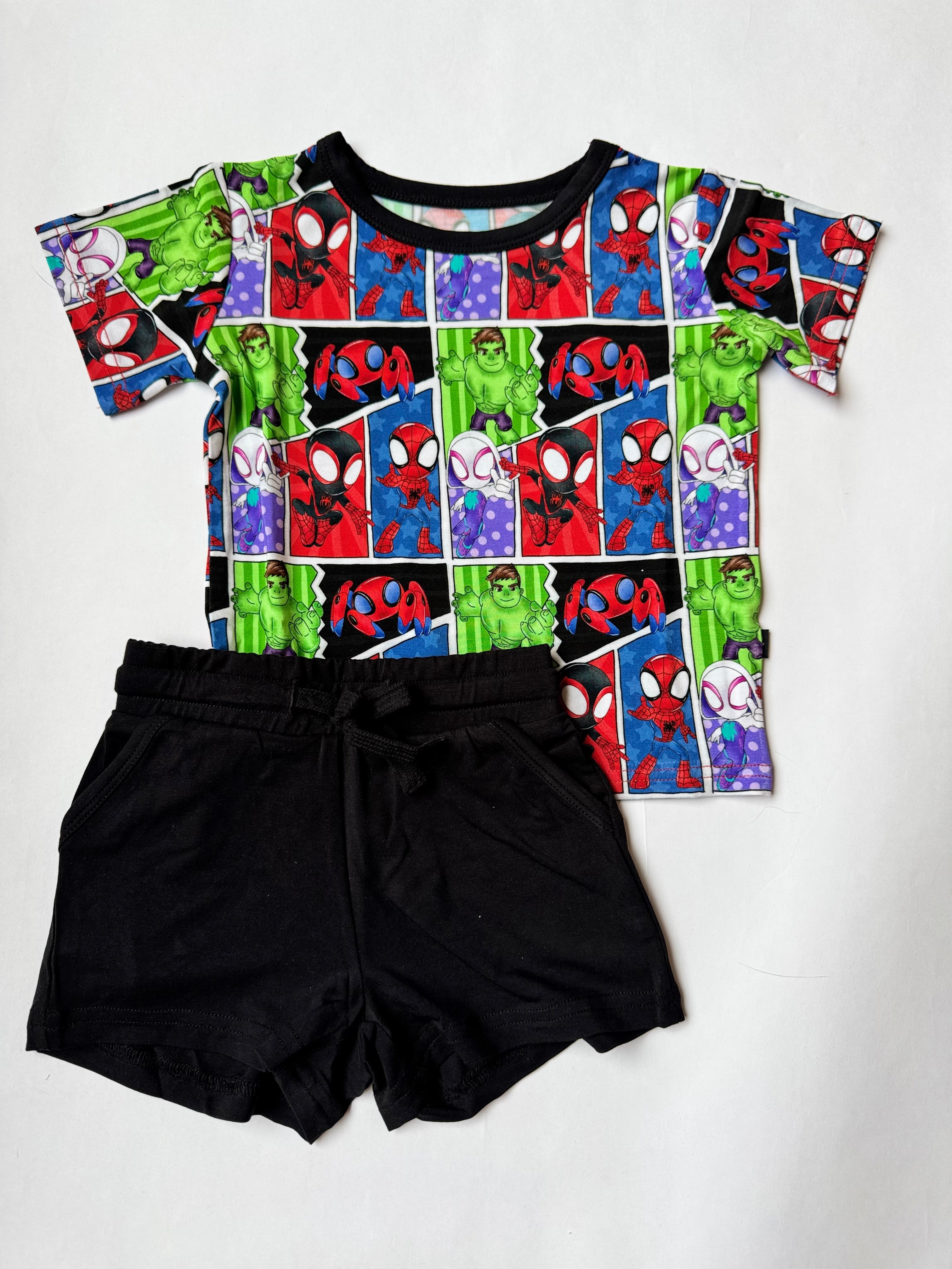 Web Heroes: Pocket Short & Tee
