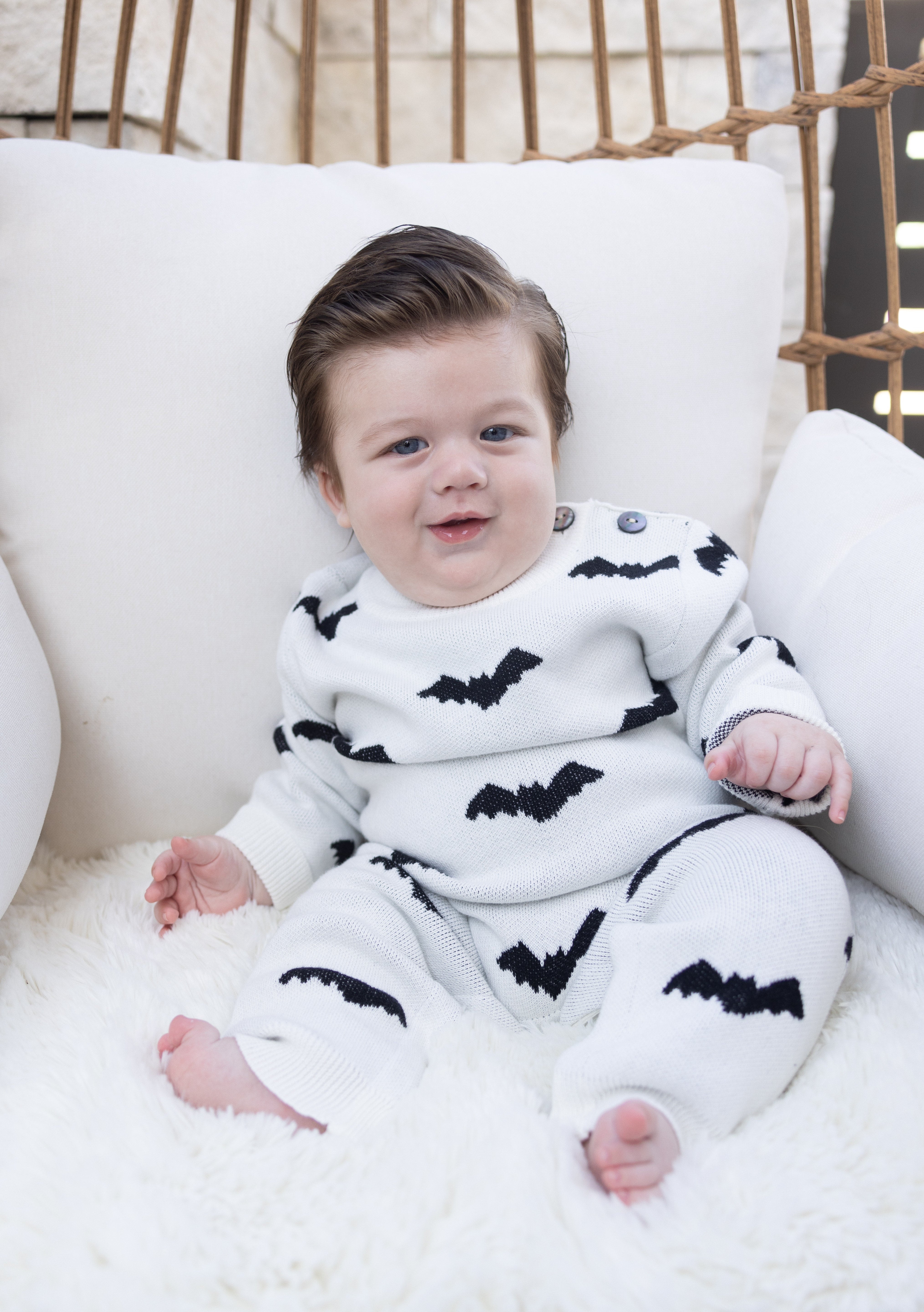 Midnight Bats Jacquard Jumpsuit
