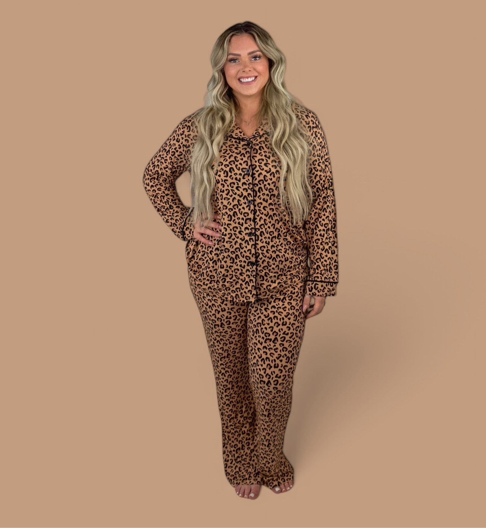 LEOPARD WOMEN'S RELAXED FLARE DREAM SET