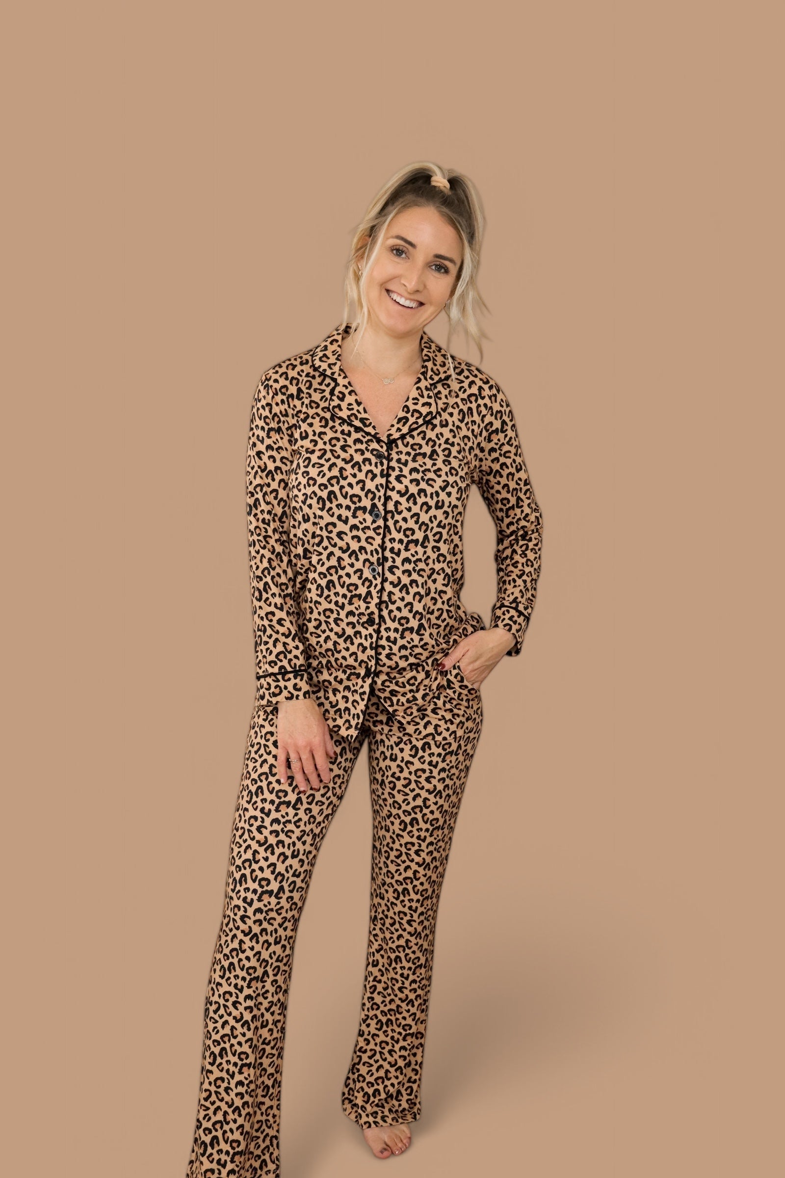 LEOPARD WOMEN'S RELAXED FLARE DREAM SET