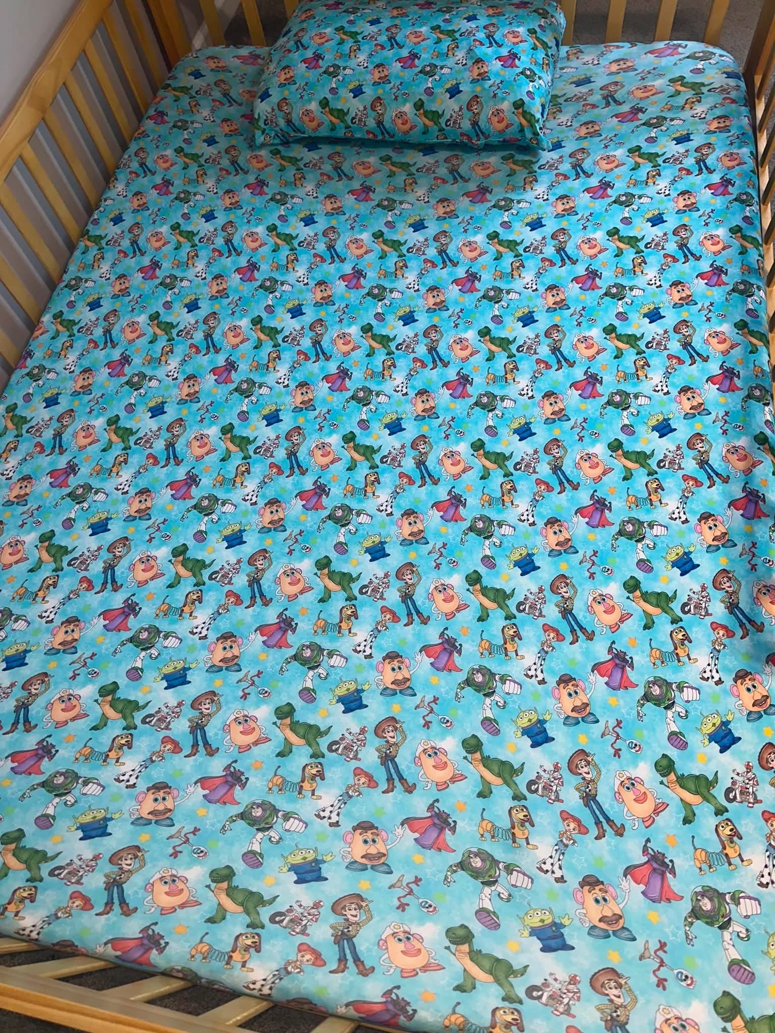 Toyland: Twin Fitted Sheet & Pillow Case