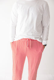 Red Stripes: Men's Pants