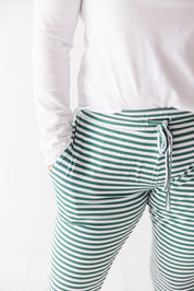 Green Stripes: Women's Joggers