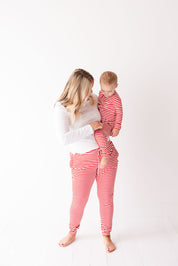Red Stripes: Women's Joggers
