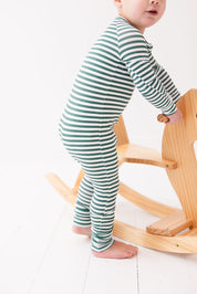 Green Stripes Zippy