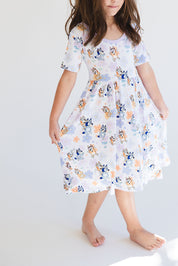Pups & Petals: Toddler Twirl Dress