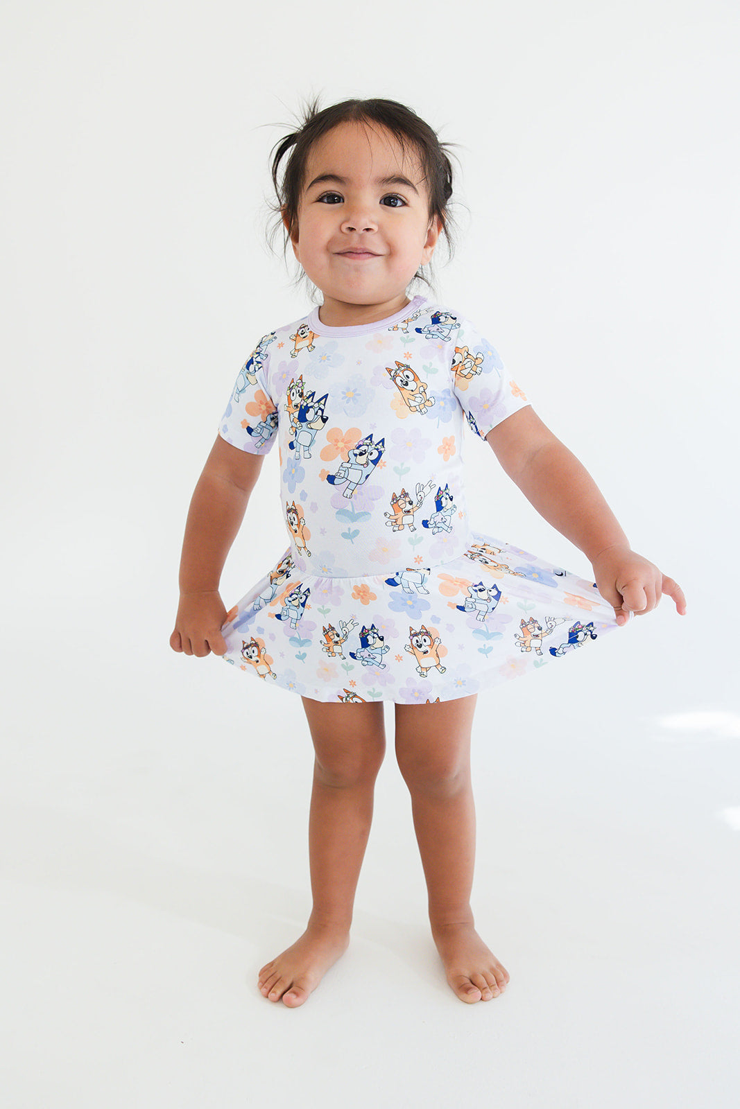 Pups & Petals: Baby Twirl Dress Onesie