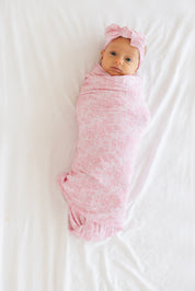 Pink Toile - Lightweight Blanket