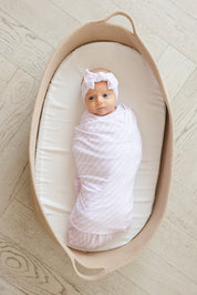 Pink Stripes - Lightweight Blanket