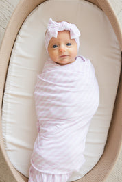 Pink Stripes - Lightweight Blanket