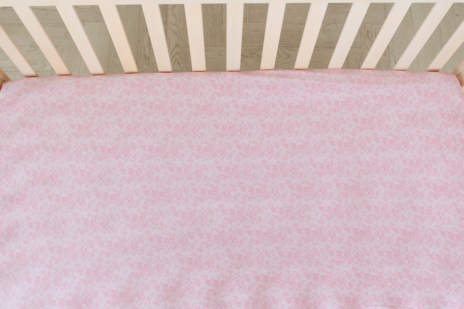 Pink Toile - Crib Sheet