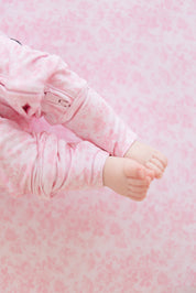 Pink Toile - Crib Sheet