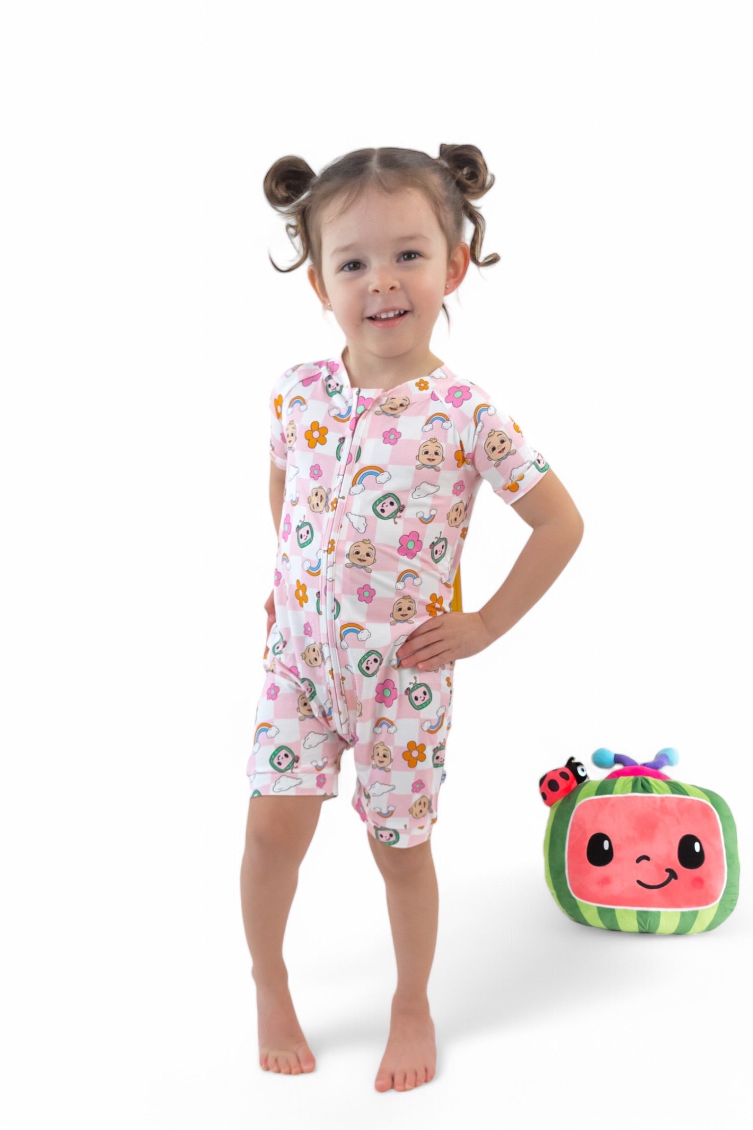 Dream Big Little Co x CoComelon JJ RAINBOW CHECKERS DREAM SHORTIE
