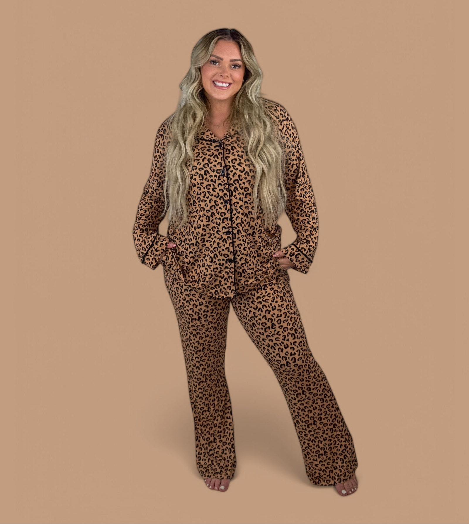 LEOPARD WOMEN'S RELAXED FLARE DREAM SET