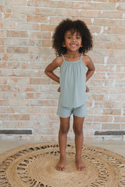 Sage (ribbed) - Tank Short Set