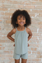 Sage (ribbed) - Tank Short Set