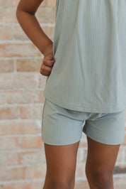 Sage (ribbed) - Tank Short Set