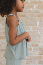 Sage (ribbed) - Tank Short Set