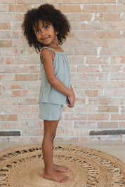 Sage (ribbed) - Tank Short Set