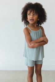 Sage (ribbed) - Tank Short Set