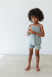 Sage (ribbed) - Tank Short Set