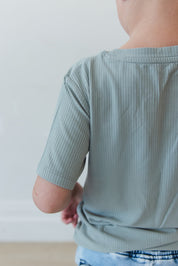 Sage (ribbed) - Everyday Tee